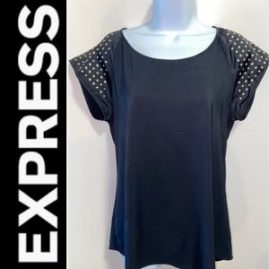 Express Studded Black Shirt Size Small